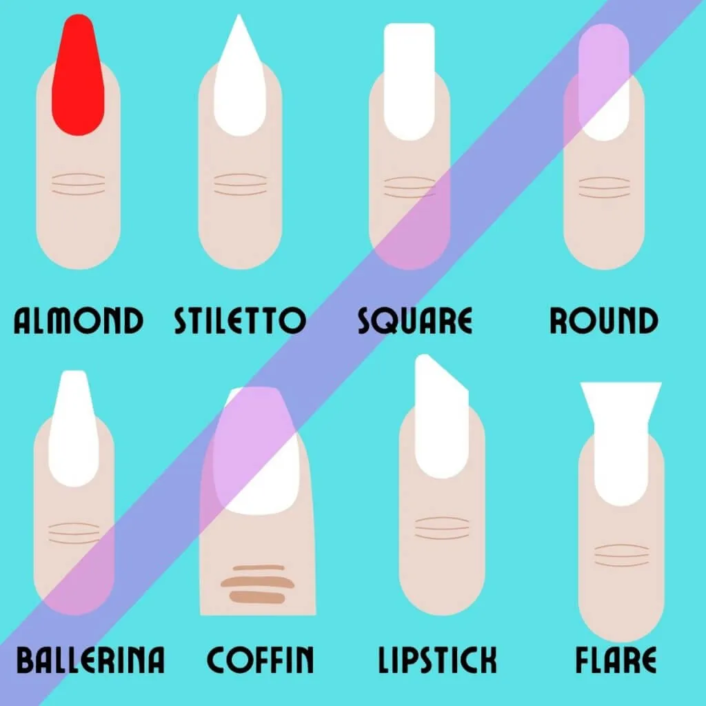 types of nail shapes