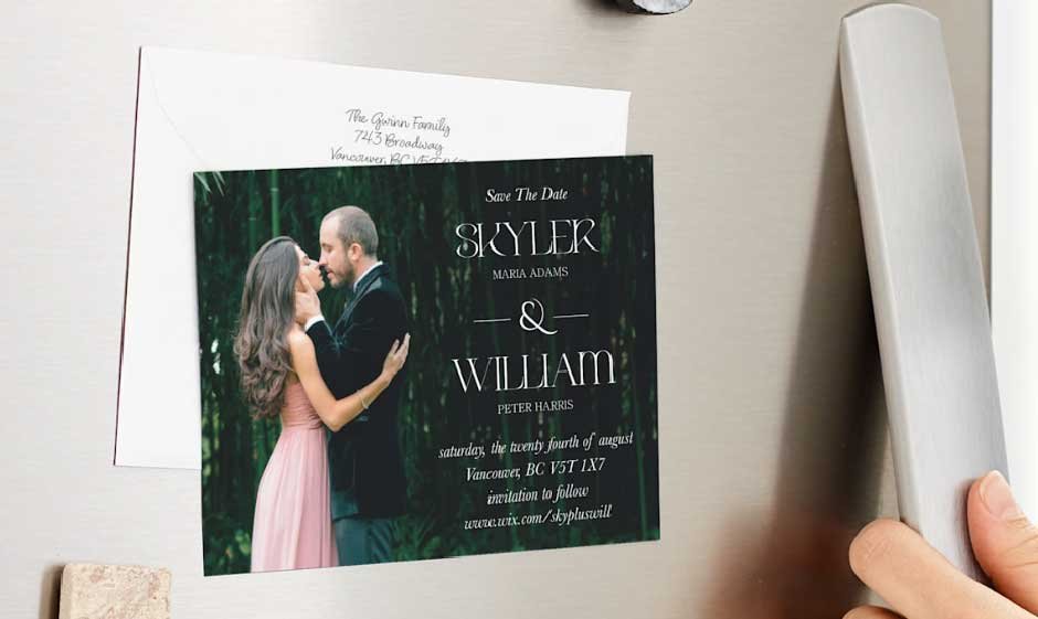How To Match Your Watercolor Wedding Invitations Save the Date Magnets Perfectly