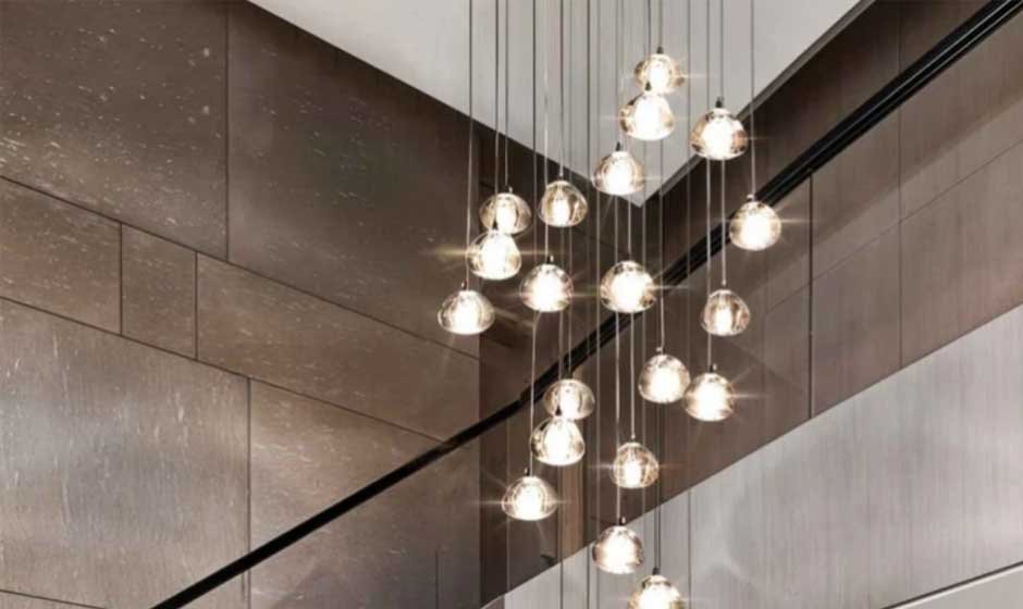Contemporary-Clustered-Glass-Shades-Chandelier