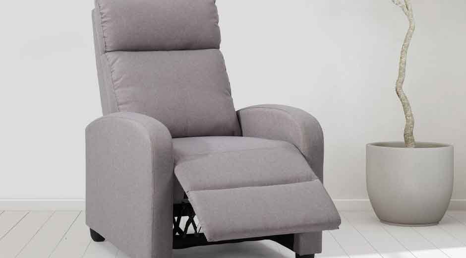 ﻿Tech-Enhanced Galaxy Recliner Armchair Soft Grey Fabric FinishThe Perfect Blend of Comfort Style and Innovation