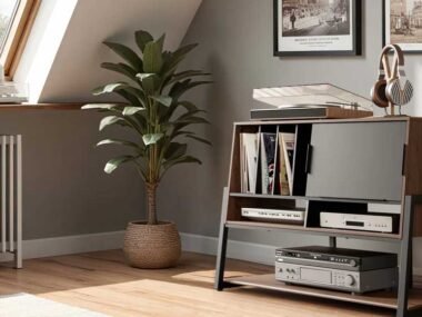 Top-Record-Player-Stand-with-Storage-for-Vinyl-Lovers