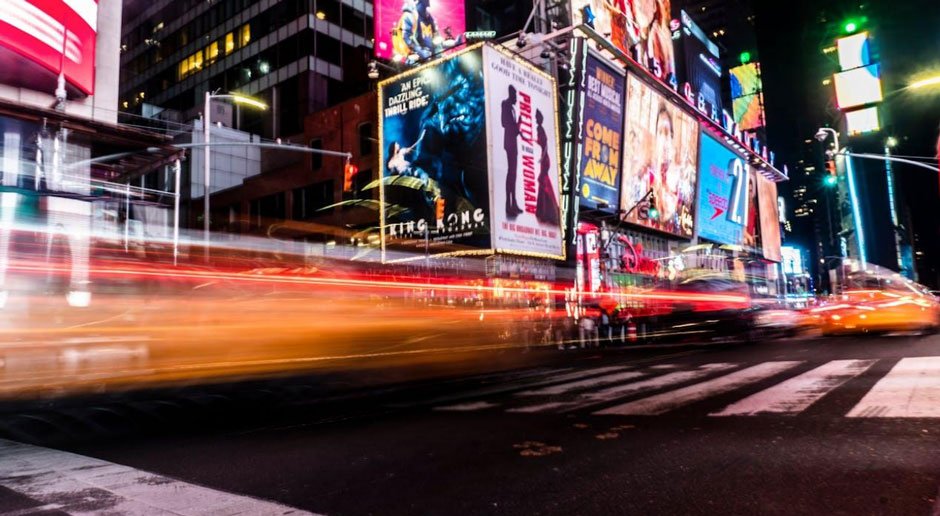 Time-lapse on a NYC road